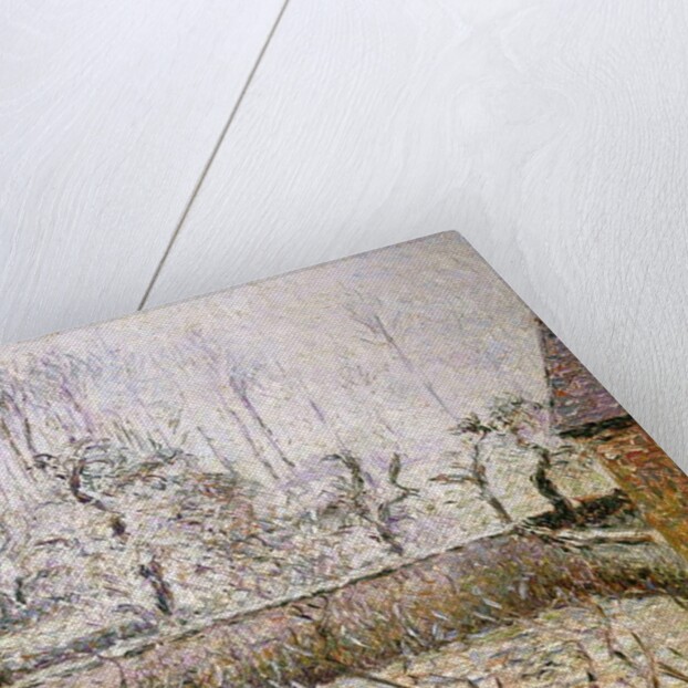 Landscape with Frost and Mist, Eragny; Paysage, Givre et Brume, Eragny by Camille Pissarro