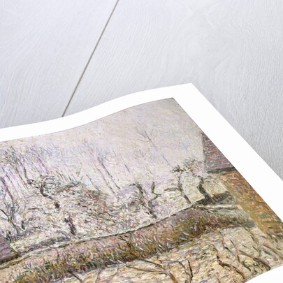Landscape with Frost and Mist, Eragny; Paysage, Givre et Brume, Eragny by Camille Pissarro