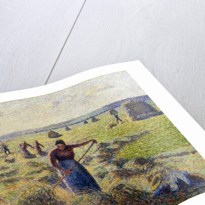 Harvesting Hay, Eragny; La Recolte des Foins, Eragny, c.1887 by Camille Pissarro