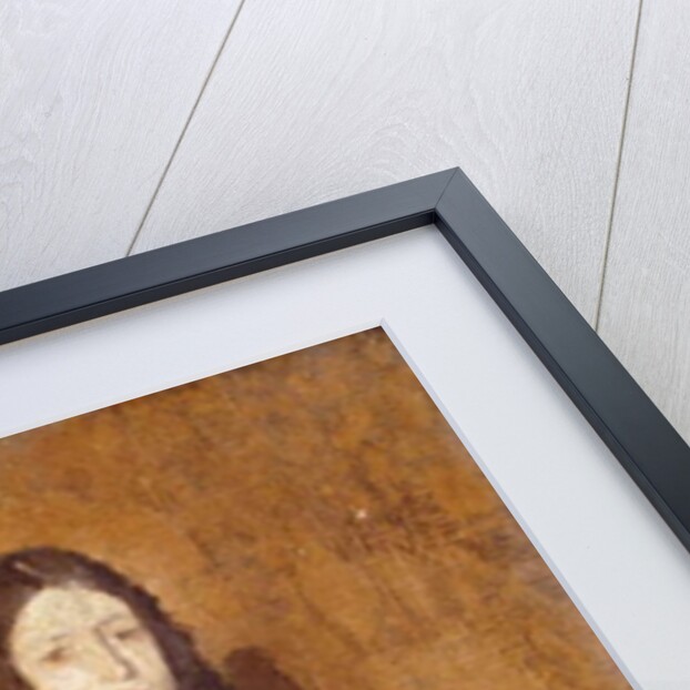 A sitting Girl wearing a Spotted Blue Dress, 1914-15 by Gwen John