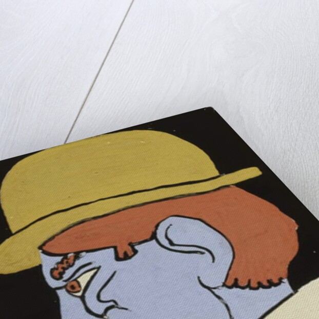 Man with Moustache, Profile, c.1911-12 by Henri Gaudier-Brzeska