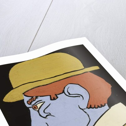 Man with Moustache, Profile, c.1911-12 by Henri Gaudier-Brzeska