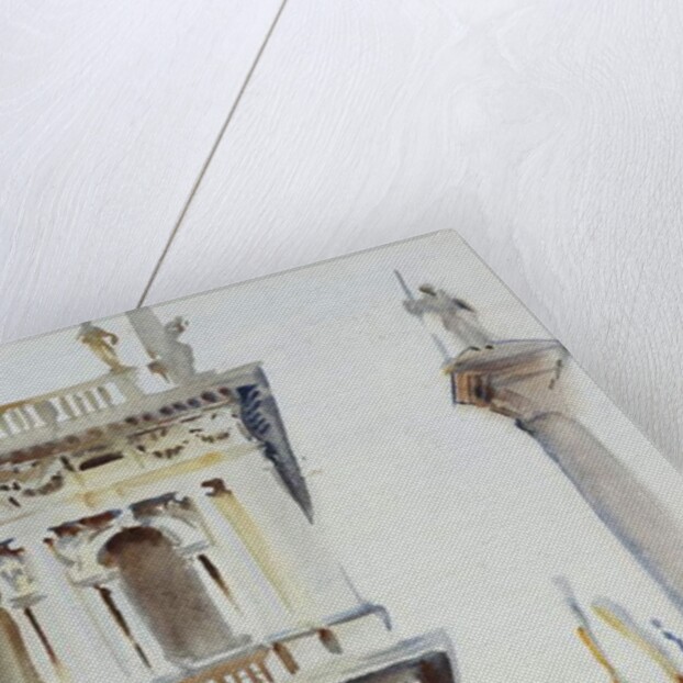 The Corner of the Libreria, with the Column of St. Theodore, Venice, 1904 by John Singer Sargent