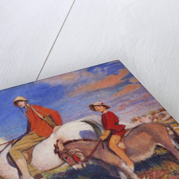 Hilda and Mary at Studland Bay, Dorset, c.1930 by George Spencer Watson