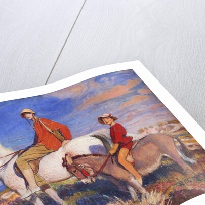 Hilda and Mary at Studland Bay, Dorset, c.1930 by George Spencer Watson