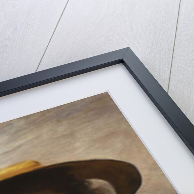 Portrait of a Young Girl in a Straw Hat by Gustave Jacquet