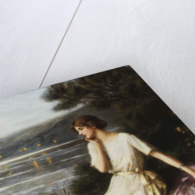 Portrait of a Woman by a Lake by Albert Lynch