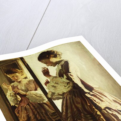 The Reflection by Josef Engelhart