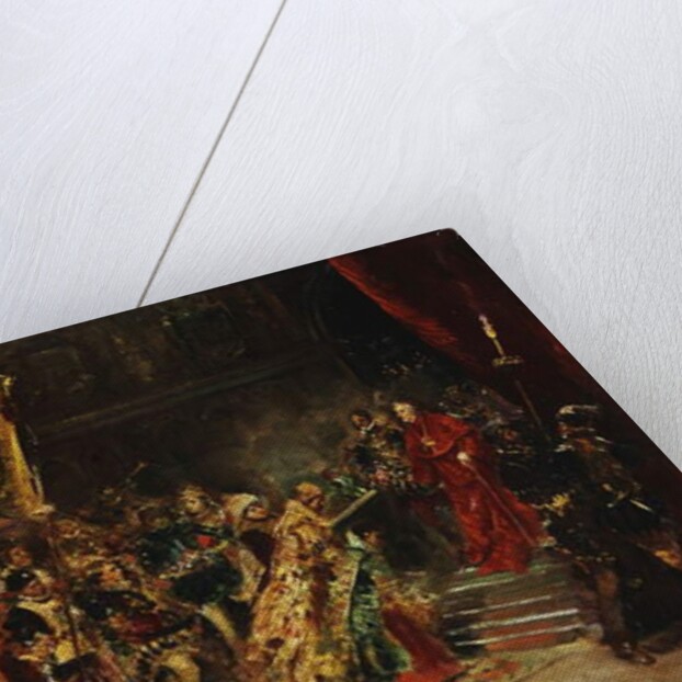 Presentation to the Cardinal, 1877 by Salvador Sanchez Barbudo