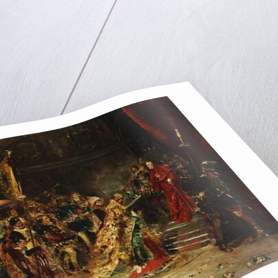 Presentation to the Cardinal, 1877 by Salvador Sanchez Barbudo