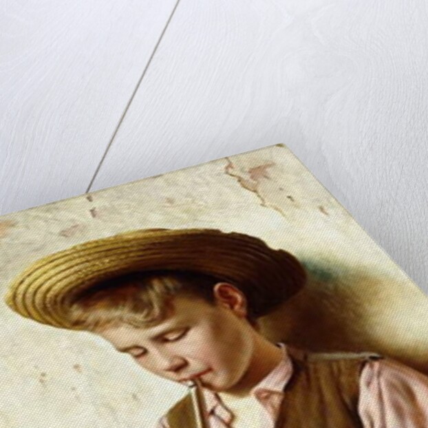 A Young Boy with a Flute by Vittorio Rignano