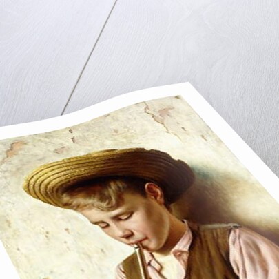 A Young Boy with a Flute by Vittorio Rignano