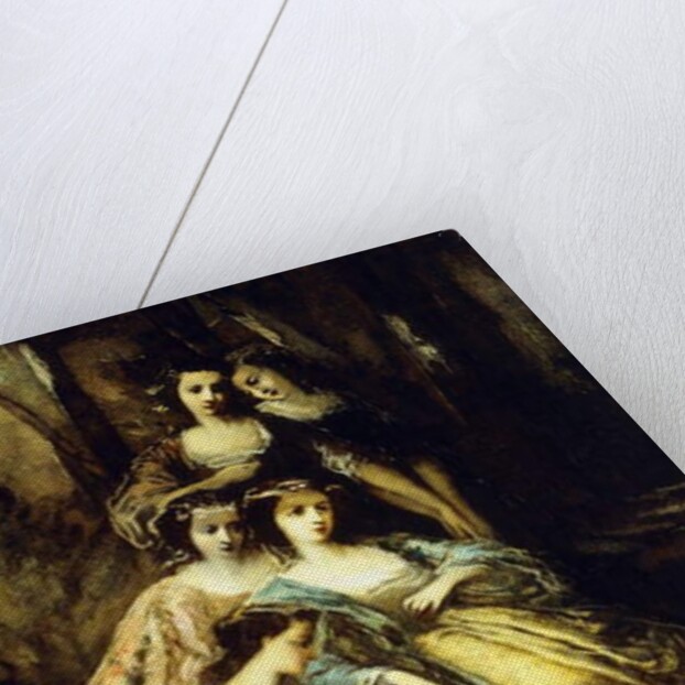 Empress Eugenie and Her Attendants, by Adolphe Joseph Thomas Monticelli