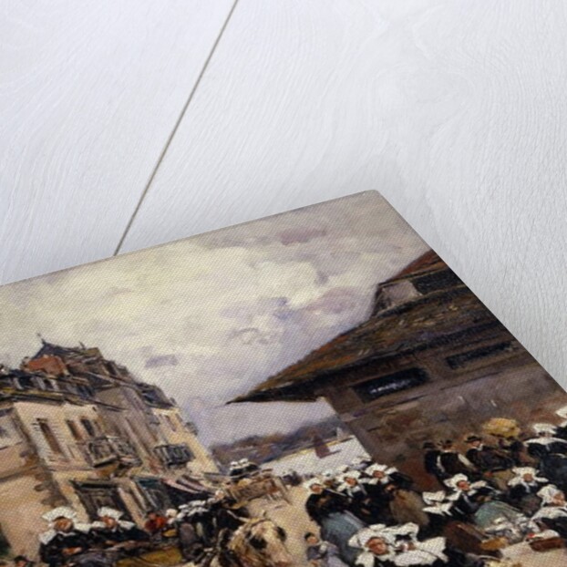 Corner Market in Concarneau; Coin de Marches a Concarneau by Fernand Legout-Gerard