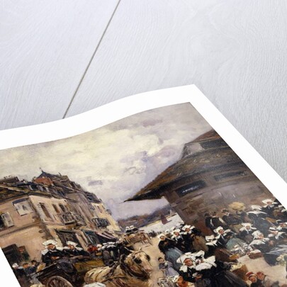 Corner Market in Concarneau; Coin de Marches a Concarneau by Fernand Legout-Gerard