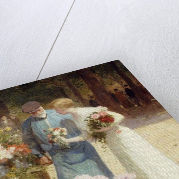 A Flower Market by Victor Gabriel Gilbert