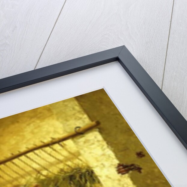 Two Calves in a Barn by Walter Hunt