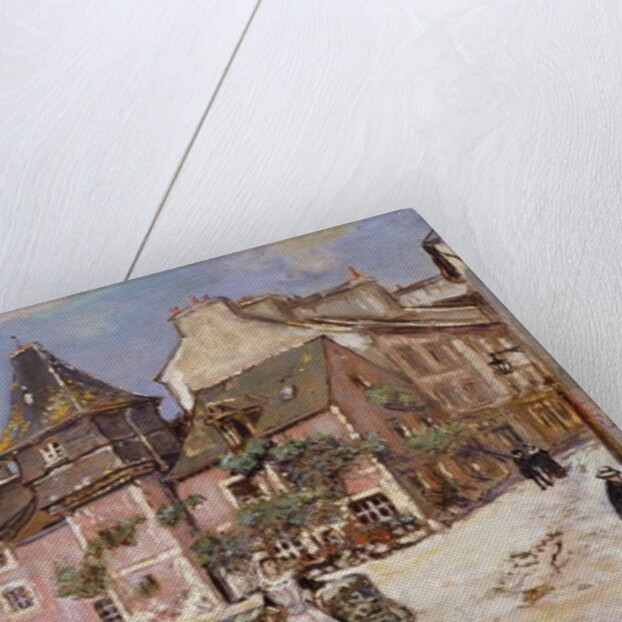 Breton Town Scene by Jean Francois Raffaelli