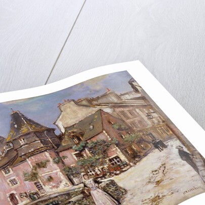 Breton Town Scene by Jean Francois Raffaelli