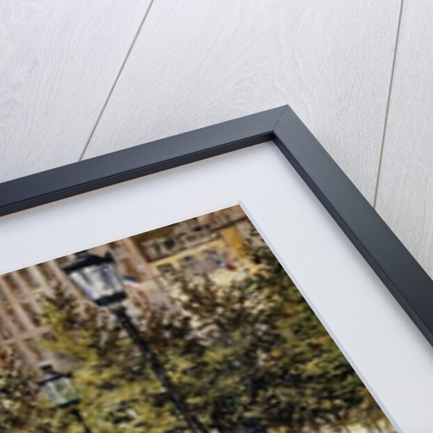 A Busy Paris Square, 1878 by Felix Hilaire Buhot