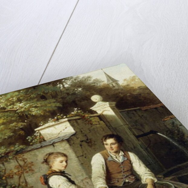 At the Well, 1872 by Johann Georg Meyer von Bremen