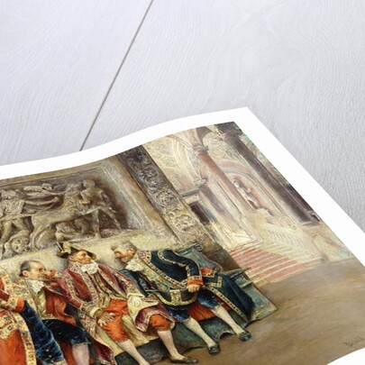 Waiting for his Eminence, 1902 by Jose Gallegos Arnosa