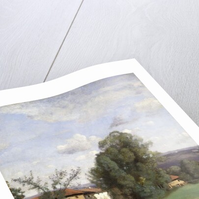 A Farm in Dardagny; Une Ferme de Dardagny, c.1855-57 by Jean Baptiste Camille Corot