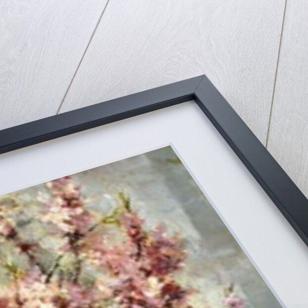Apple Blossoms and Blue and White Porcelain on a Table by Frans Mortelmans