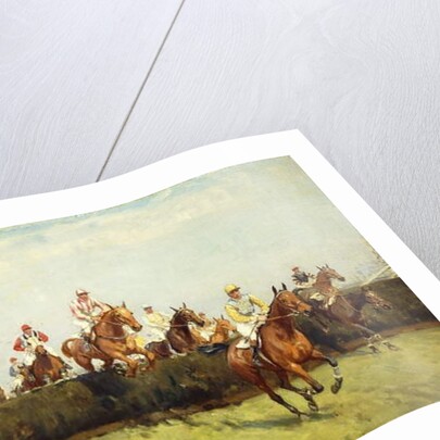 The Grand National Steeplechase: Valentine's Jump by John Sanderson Wells