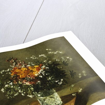 A Floral Still Life, 1872 by Emile Gustave Couder