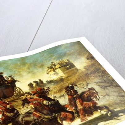 The Spanish Mail Coach in Toledo by Alexander von Wagner