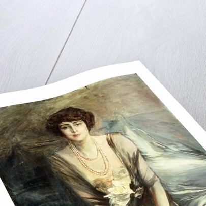 Portrait of Mrs. George McFadden seated, three-quarter length, 1919 by Giovanni Boldini