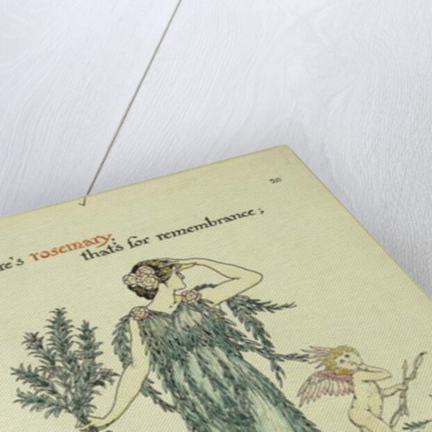 Flowers from Shakespeare's Garden: Rosemary, 1906 by Walter Crane