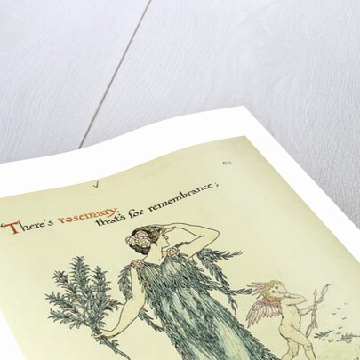 Flowers from Shakespeare's Garden: Rosemary, 1906 by Walter Crane