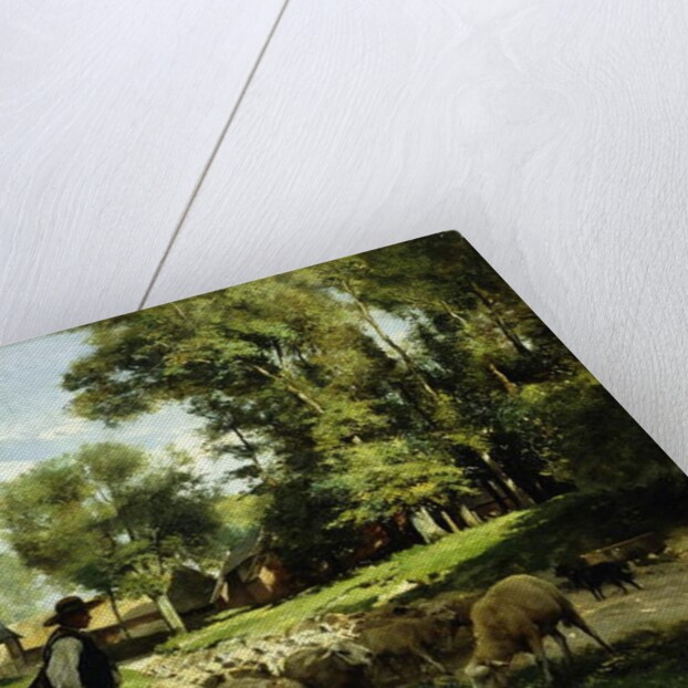 A Shepherd and his Flock by Julien Dupre