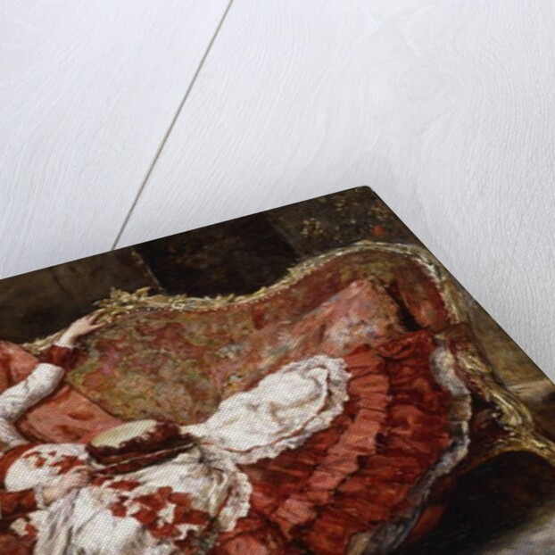 An Elegant Lady in a Red Dress by Eduardo-Leon Garrido