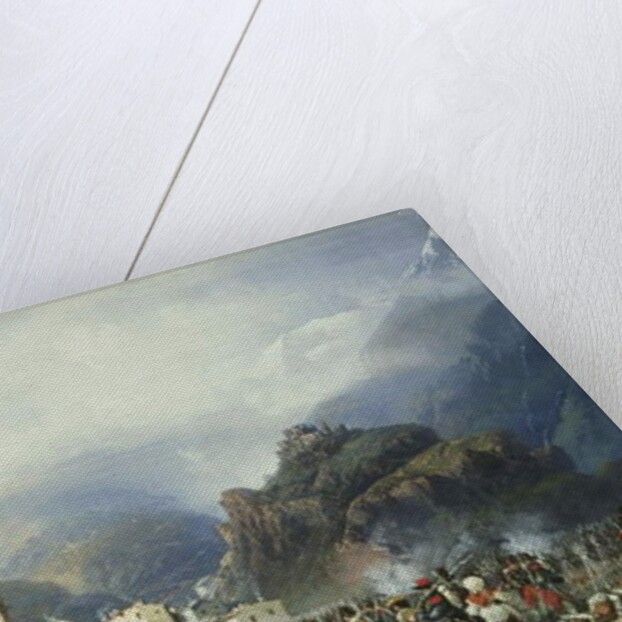 The War in Italy: Susa, Mont Cenis, Bivouac with French Troops, 1859 by Carlo Bossoli