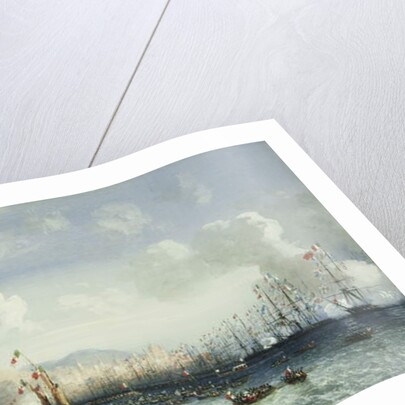 The War in Italy: Genoa, The Arrival of the Emperor Napoleon III, 1859 by Carlo Bossoli