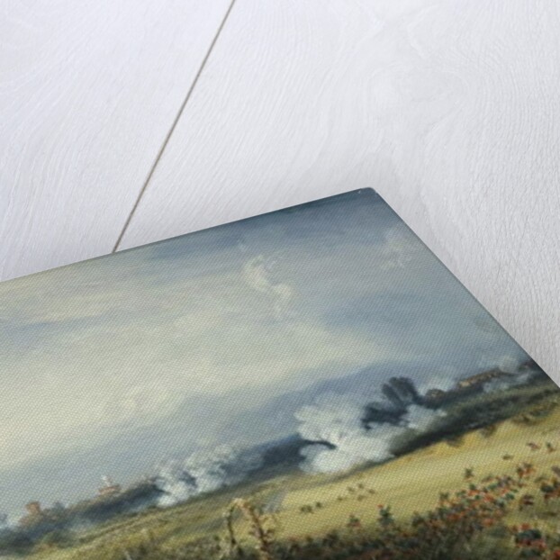 The War in Italy: The Battle of Palestro, the King of Sardinia Heading the Troops, 1859 by Carlo Bossoli