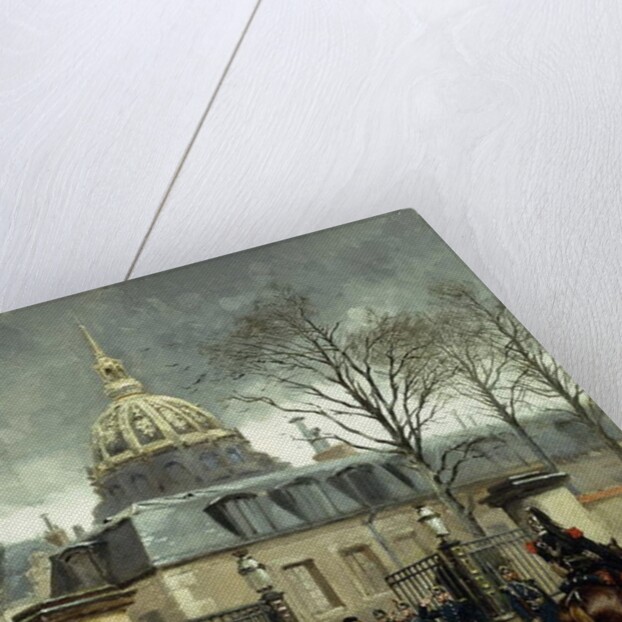 Outside Les Invalides, Paris, by Jean-Baptiste Edouard Detaille