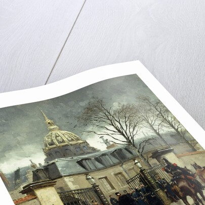 Outside Les Invalides, Paris, by Jean-Baptiste Edouard Detaille