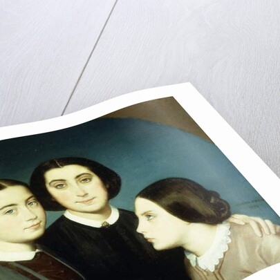 Portrait of the Three Daughters of Charles Naudier, 1854 by Eugene Emmanuel Amaury-Duval