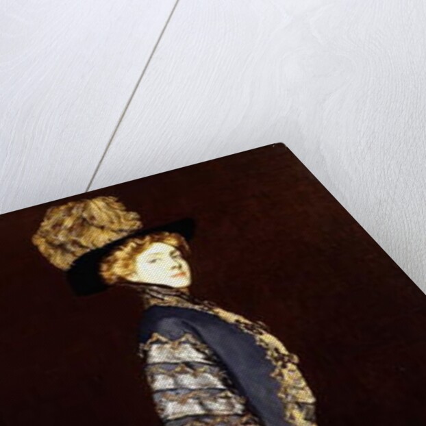 An Elegant Lady with a Fur Muff by Antonio de la Gandara