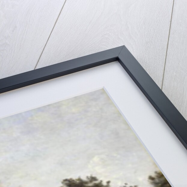 Group Of Trees at the Edge of a Pond with Three Peasants by Jean Baptiste Camille Corot