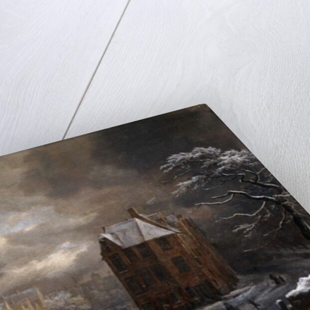 View of the Hekelveld, Amsterdam, in Winter, looking South, by Jacob Isaaksz. or Isaacksz. van Ruisdael