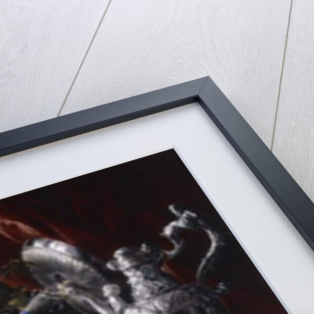 A Pie on a Pewter Plate, a Partly peeled Lemon, A Silver Spoon on a Pewter Plate, Crayfish and Shrimp in a Wanli Kraak Porselein Bowl, 1649 by Jan Davidsz. de Heem