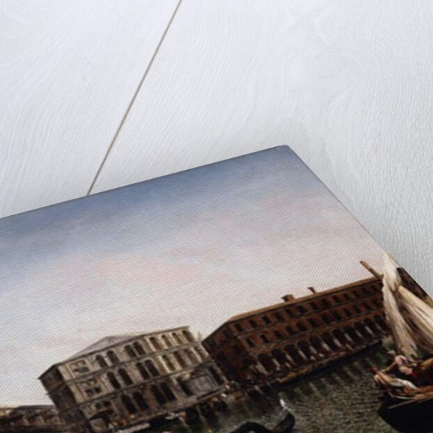 The Rialto Bridge, Venice with the Fondaco dei Tedeschi in the Foreground, by Michele Marieschi