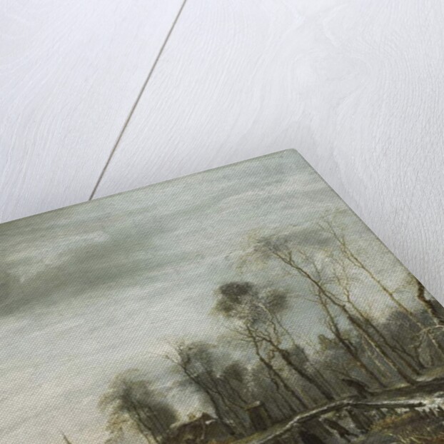 A Winter Landscape with Skaters and Colf Players on a frozen Waterway, 1653 by Jan van de Capelle or Cappelle