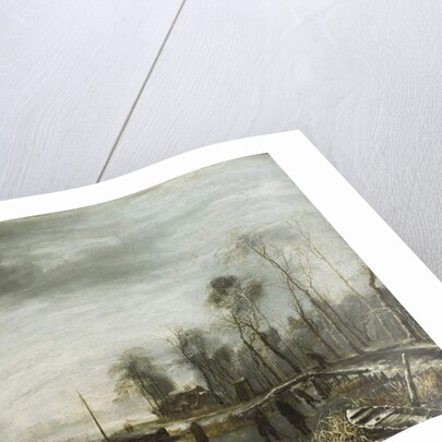 A Winter Landscape with Skaters and Colf Players on a frozen Waterway, 1653 by Jan van de Capelle or Cappelle