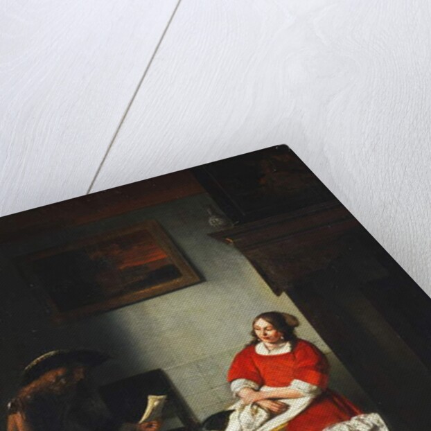 A Gentleman Reading a Letter to his Wife by Pieter de Hooch